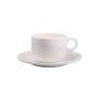 Чашка для кави з блюдцем 140 мл. біла фарфоровая Wilmax wl-993039