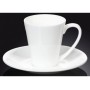Чашка для кави з блюдцем 160мл. біла порцелянова Wilmax wl-993005