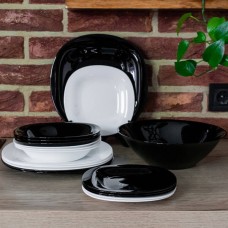 Столовий сервіз Luminarc Carine Black&White 19 пр N1491