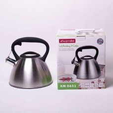 Чайник kamille 3 литра из нержавеющей стали со свистком KM-0651
