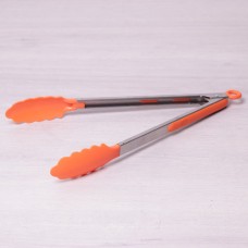 Нейлонові щипці 30.5см Kamille (7515) з ручками з нержавіючої сталі