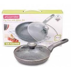Сковорода индукционная 24 см алюминий и гранит kamille KM-4271 GR