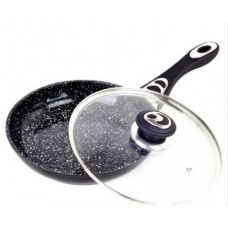 Сковорода индукционная алюминий и мрамор 28 см kamille 4255mr