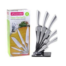 Набор ножей ( нож Сантоку )  Kamille 6 предметов из нержавеющей стали KM-5131