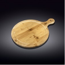 Кругле сервіроване блюдо з ручкою 17,5х12,5 см Wilmax Bamboo WL-771094