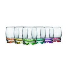 Набір стопок ADORA з кольоровим дном 80 мл 6 шт Gurallar Art Craft 31-146-258