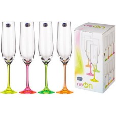 Набор бокалов для шампанского Boh.Neon Frozen.190 мл.-4 шт. 168814