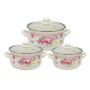 Набор кастрюль INFINITY Розовые Цветы (6 предметов) 6367533