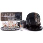 Сервиз столовый LUMINARC CARINE MINUET BLACK, 46 предметов N8126