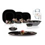 Сервиз столовый LUMINARC CARINE MINUET BLACK, 46 предметов N8126