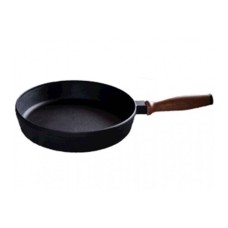 Чугунная сковорода 260х40 мм с ручкой ТМ Чугунок
