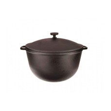 Чугунный  казан 8л с крышкой ТМ Чугунок