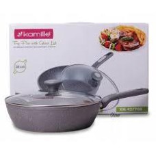 Сковорода-сотейник Kamille Granite 28см с гранитным антипригарным покрытием KM-4277 GR