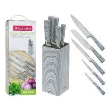 Набор кухонных ножей 6 пр на подставке Kamille KM-5041