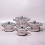Набор посуды Kamille 8 предметов из нержавеющей стали 4503 S