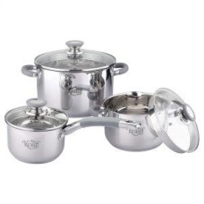 Набір посуду з нержавіючої сталі 6 предметів Krauff 26-238-021