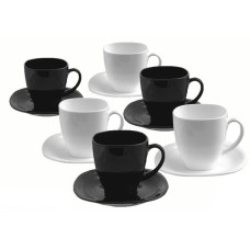 Чайний сервіз Luminarc Carine Black/White D2371