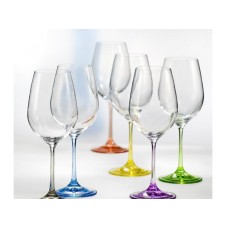 Бокалы для вина 350мл/6шт Bohemia Rainbow