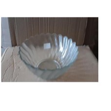 Салатник прозорий скляний 21,5 см